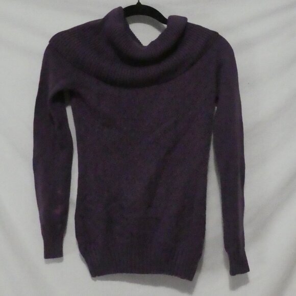 GUESS | medium | Purple Cowl Neck Sweater - Picture 1 of 16